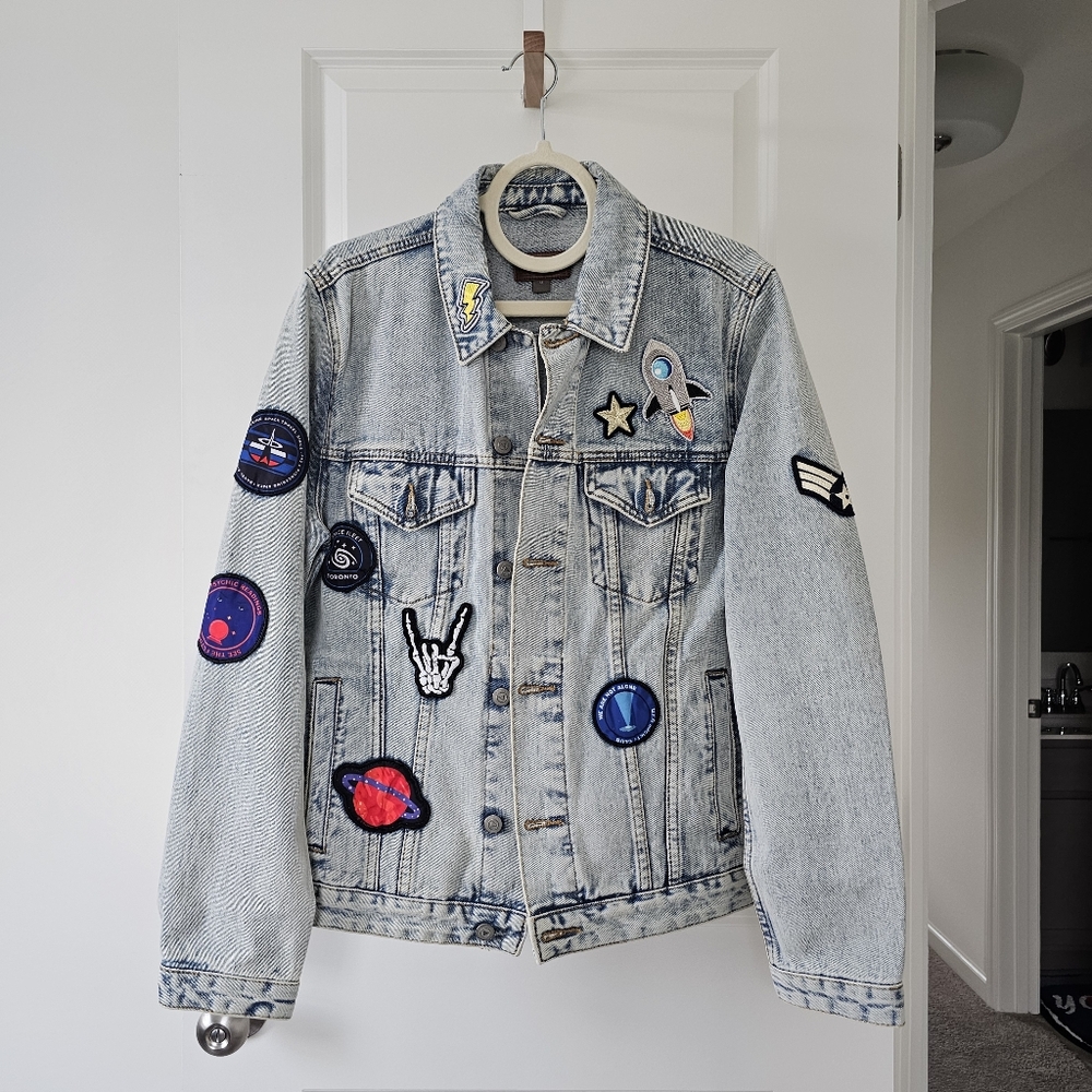 NASA Patched Denim Jacket